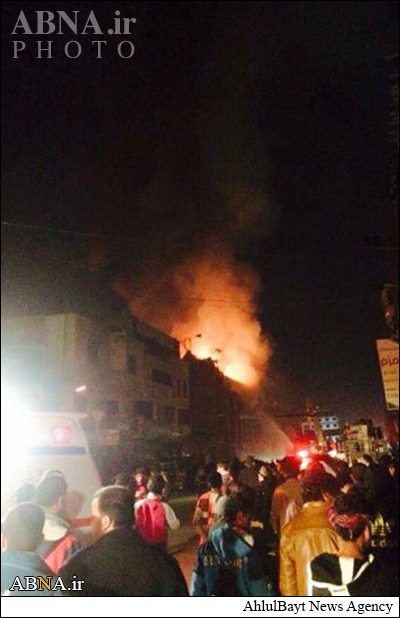 آتش سوزی در هتل زائران ایرانی در کربلا و جان باختن دو زائر