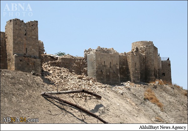 تخریب بخشی از قلعۀ باستانی حلب+تصاویر