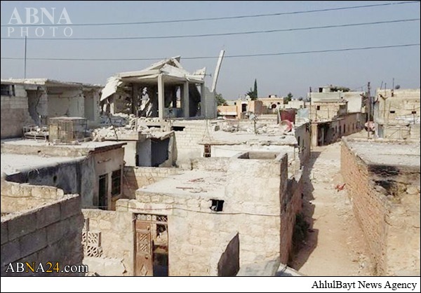 تخریب منازل شیعیان در حمله موشکی تکفیری ها + عکس