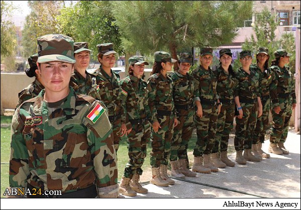 اعلام موجودیت گروه دختران خورشید با هدف مبارزه با داعش + عکس