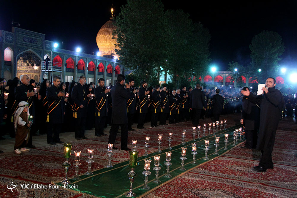 مراسم شام غریبان امام حسین (ع) در شاهچراغ شیراز/گالری تصاویر