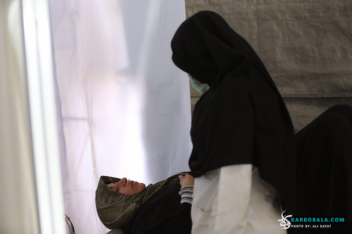 خدمت رسانی هلال احمر به زائرین حسینی/ گزارش تصویری