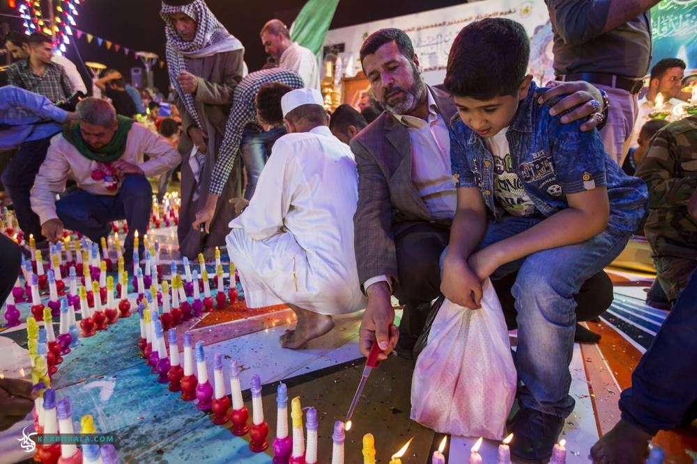 همزمان با نیمه شعبان، 1183 شمع به نشانه سن مبارک امام زمان (ع) در جشنواره شمع کربلا روشن شد