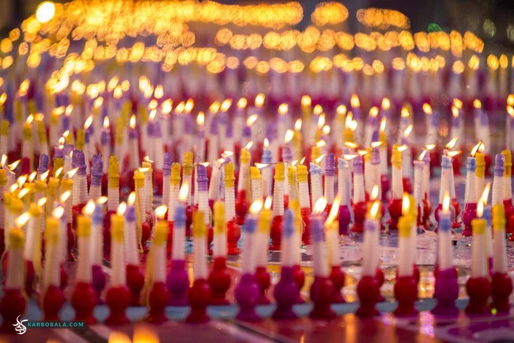 همزمان با نیمه شعبان، 1183 شمع به نشانه سن مبارک امام زمان (ع) در جشنواره شمع کربلا روشن شد