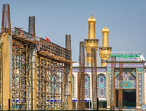 تصاویری از مراحل ساخت صحن حضرت زینب (س)