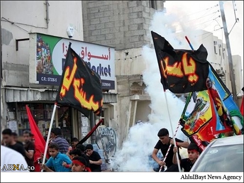 حمله به مراسم عزاداری امام حسین علیه السلام با گاز اشک‌آور